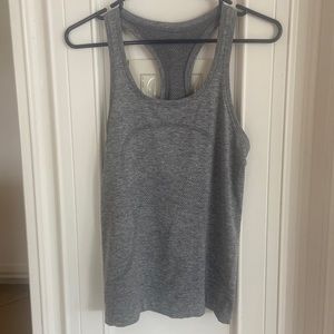 Lululemon Swiftly Tech Racerback Tank, slate white, size 6